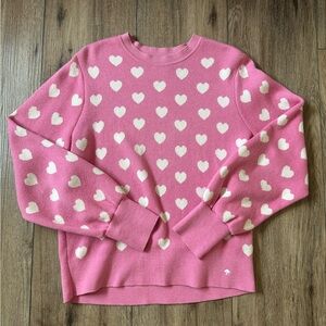Kate Spade Pink Heart Pattern Sweater